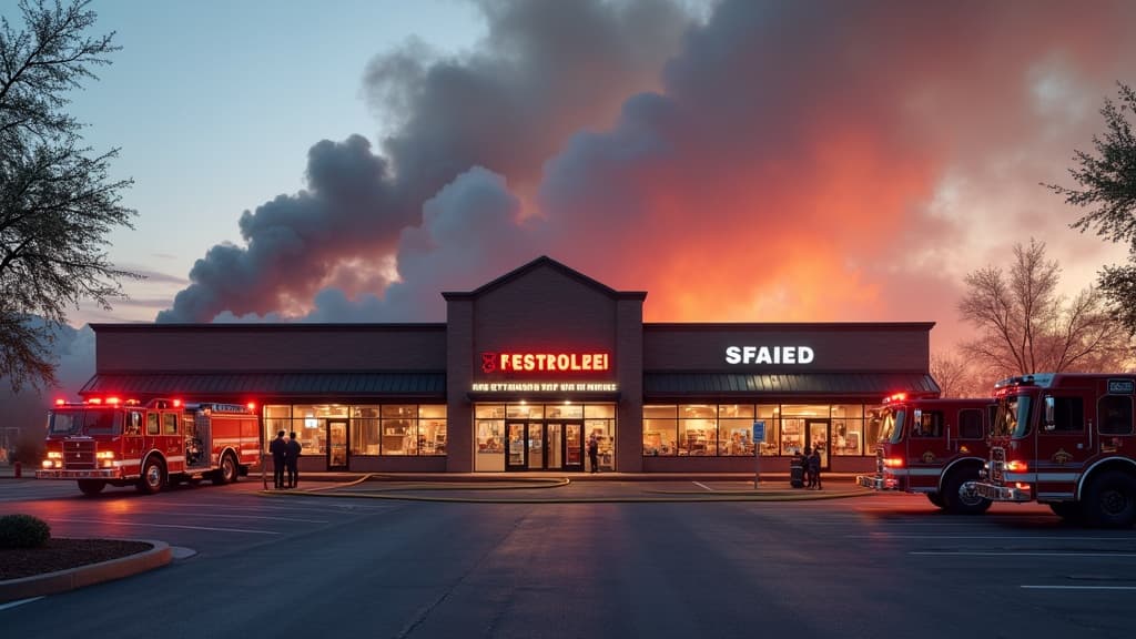 Strip Mall Fire Fireground Tactics (Common Roof, Common Truss Loft, Common Failure Mode)